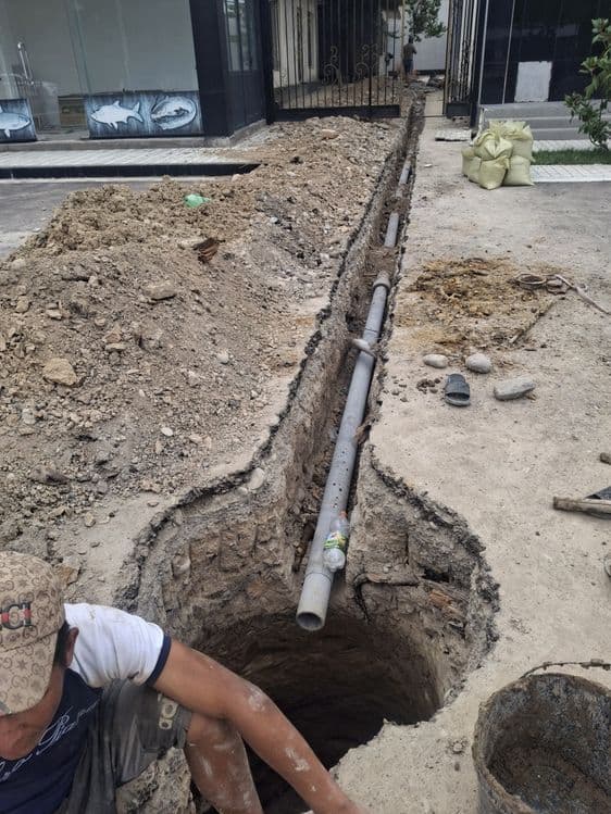 Urachi Урачи Паткоп Kanalzatsiya santexnika basen qazamiz — 3