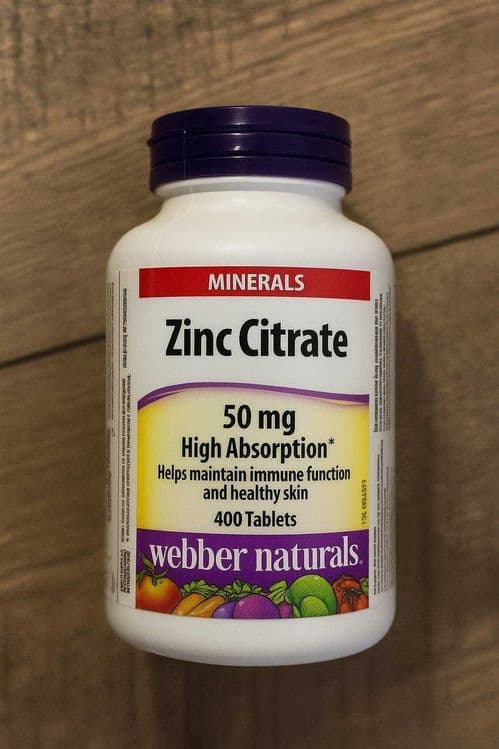 Цитрат Цинка  400 капсул Webber Naturals Zinc Citrate 50 mg — 1