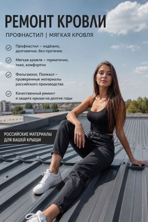 Крыша ремонт БЕЗ ПРОТЕЧЕК — 1