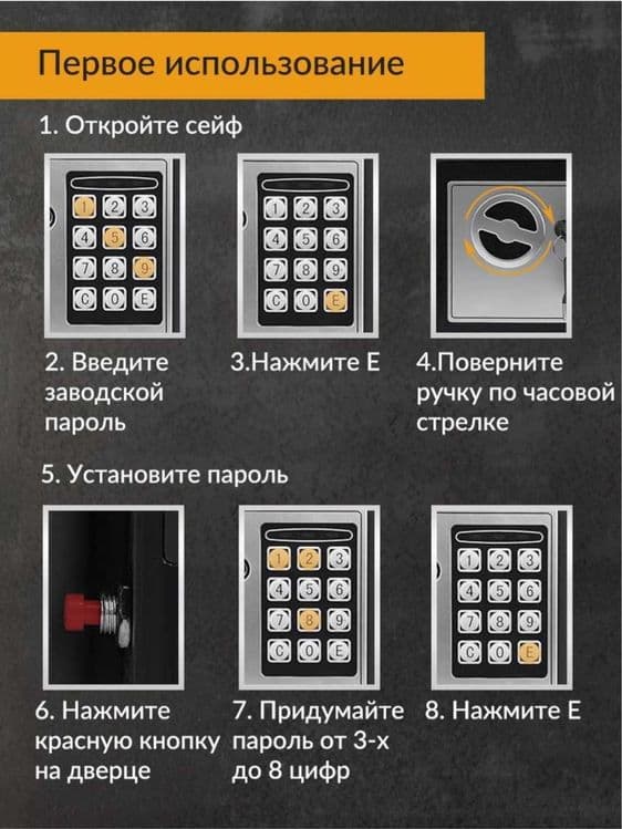 Сейф Металлический для Дома и Офиса — 3