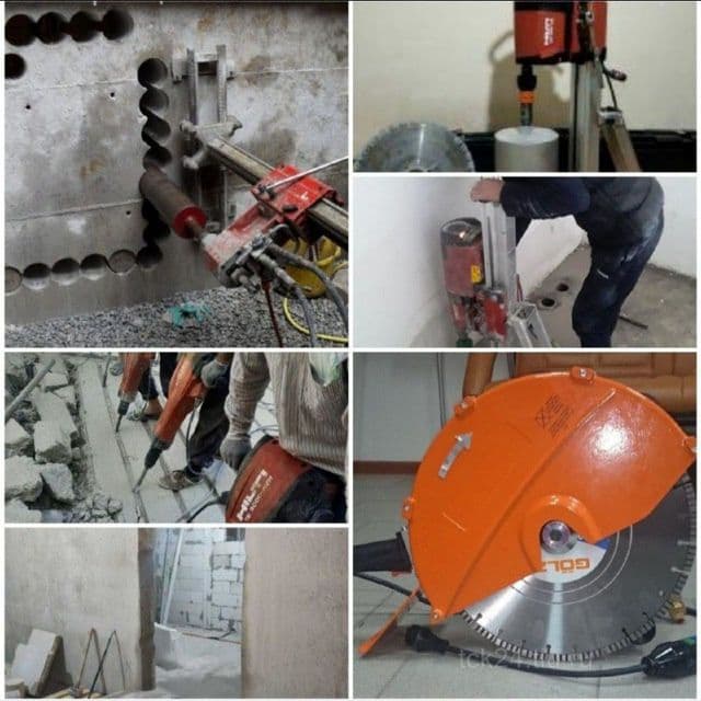 Almazniy bur almazniy rezka teshik tashish beton kesish xizmati — 1