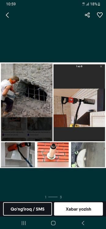 Almazniy Rezka perfaratr ishlarni qilamiz — 1