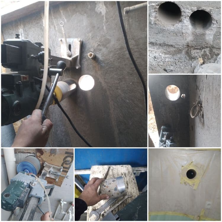 Beton teshish kesish almazniy bur — 1