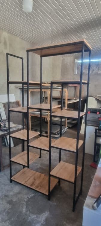 Стелажи в стиле лофт для офиса и дома — 1
