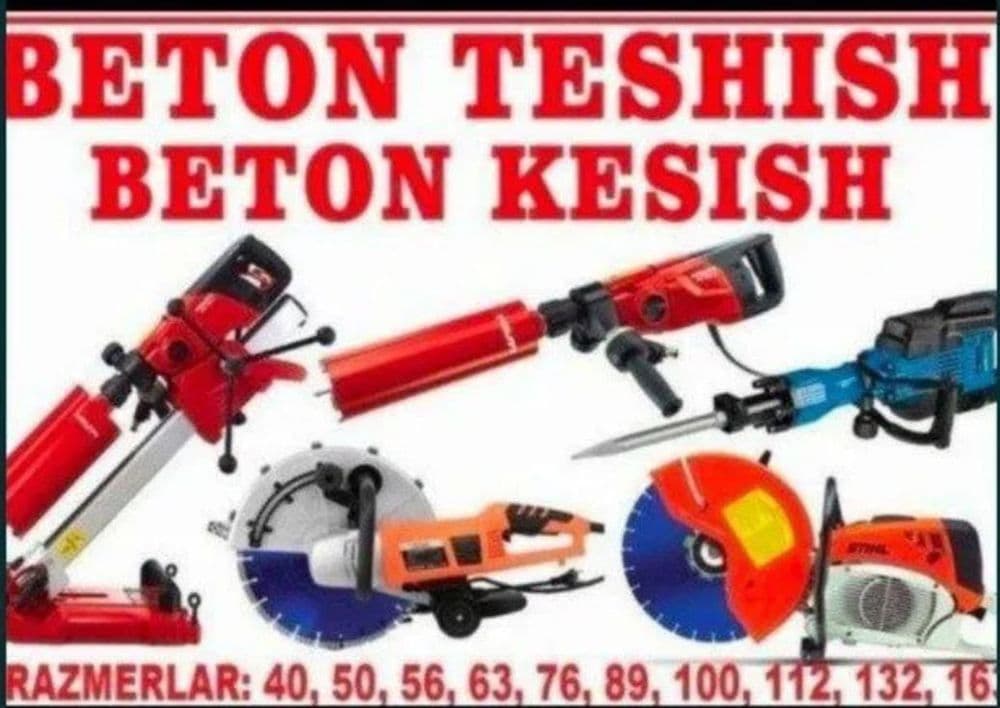 Beton kesish eshik,  fortichka  ,teshish perfrator ishlari , — 2