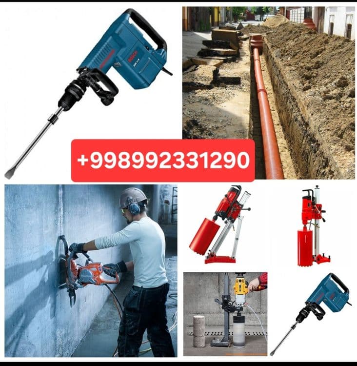 almazniy bur perfarator xizmati  перфоратор Транша казиш — 1