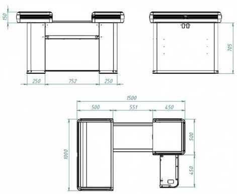 Кассовые столы модульные  4RM SYSTEMS — 3