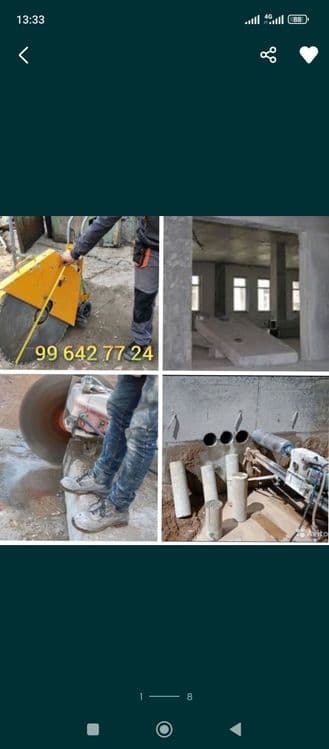 Бетон кесиш Бетон тешиш асфалт стяшка кесиш хизматлари Xilti — 2