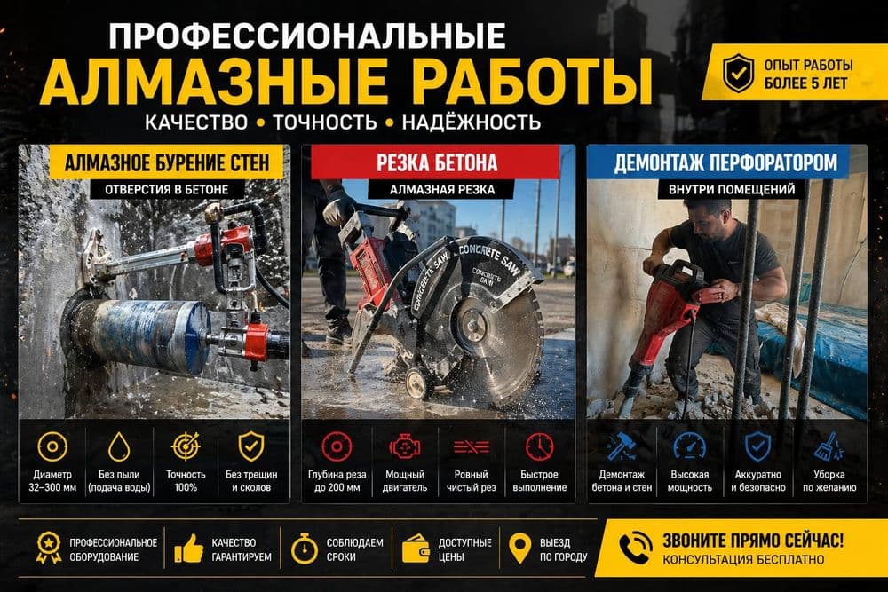 Кесамиз бетон Отбойник Перфоратор Алмаз Резка — 1