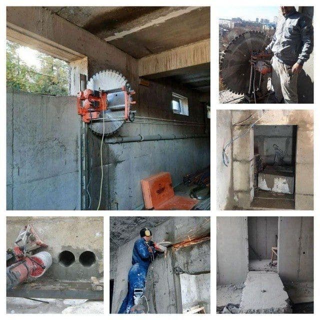 Almazniy rezak beton kesamiz almazniy bur beton teshamiz — 7