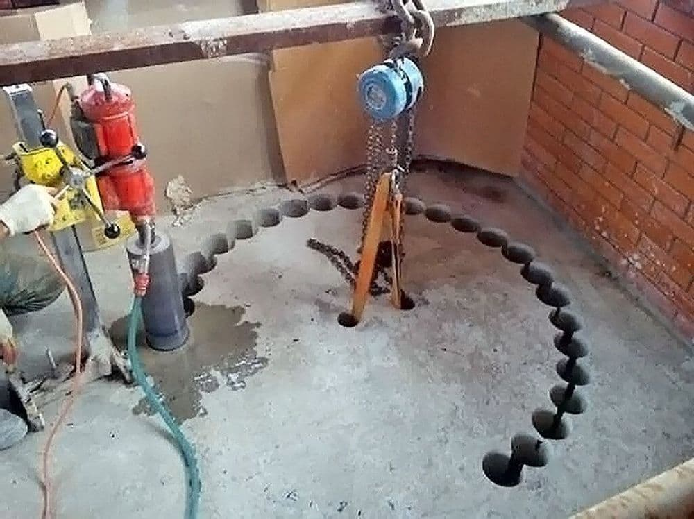 Beton kesish va teshish — 3