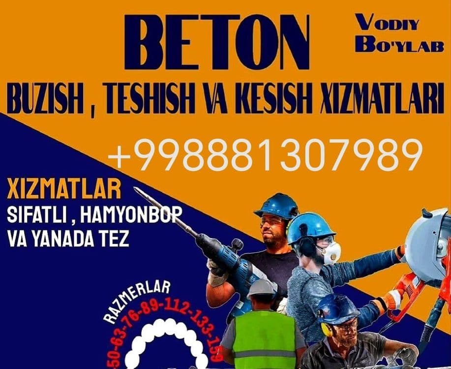 Almazniy rezkada beton buzamiz — 1