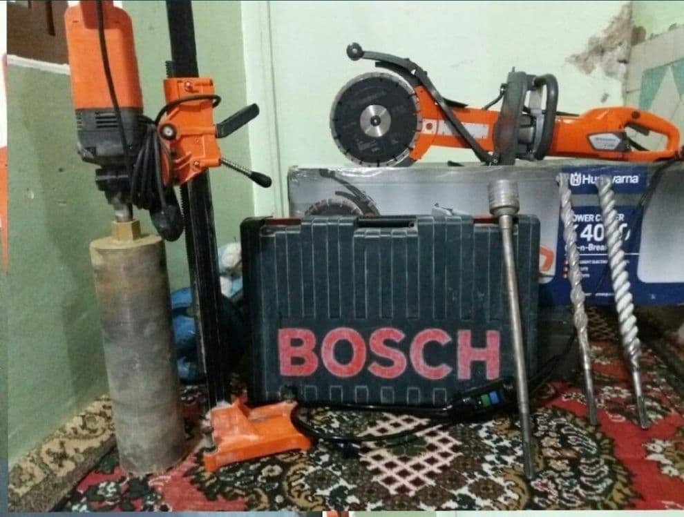 Beton kesish buzish va teshish xizmati. Almazni bur — 1