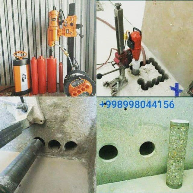 Beton kesish buzish va teshish xizmati. Almazni bur — 3