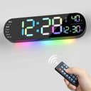 RGB Настенные электронные часы LED с пультом, Devor soat RGB pultli