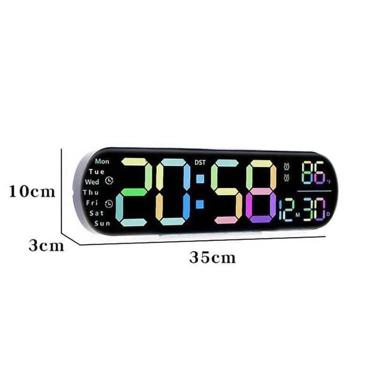 RGB Настенные электронные часы LED с пультом, Devor soat RGB pultli — 8