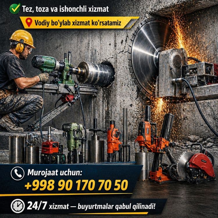 Beton teshish xizmati — 2