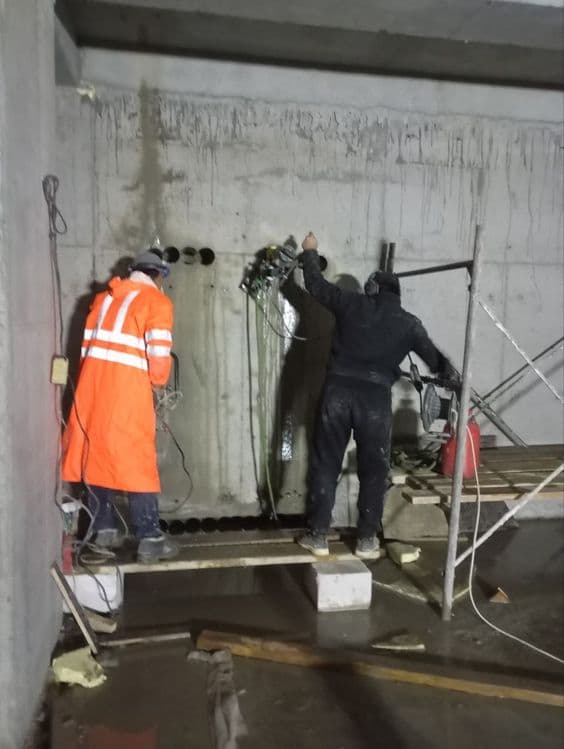 Алмазни бурения бетон тешиш kesish Ariston tozalash santexnika ishlari — 7