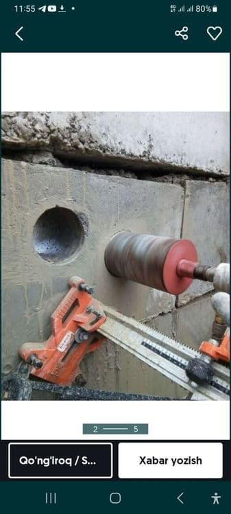 Almazne rezk beton kesish va kesish алмазне резка и бур — 3