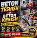 Beton teshish kesish xizmati