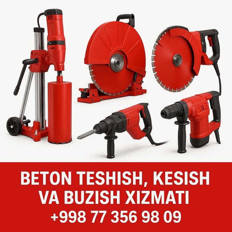 Almazne bur xizmati beton teshish beton keshish beton buzish  xizmati — 2