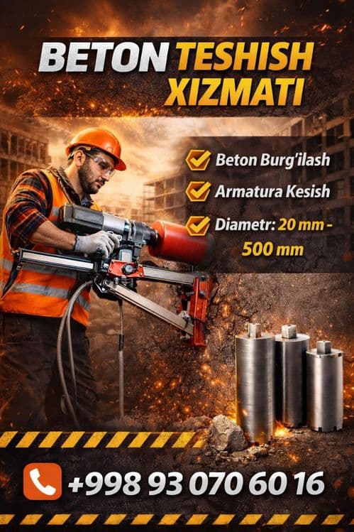 Beton teshish va eshik ochish xizmati — 1