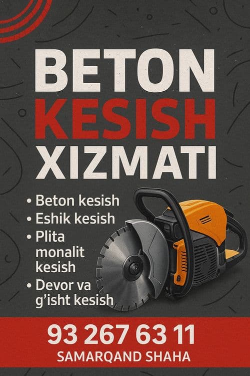 Beton kesish devor kesish gisht kesish almazni bur odboyni molotok — 1
