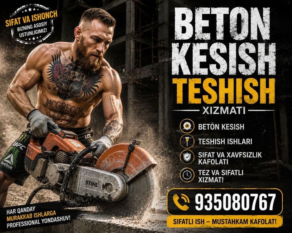 Beton kesish  eshik ochish devvor kesish xizmatlari. — 1