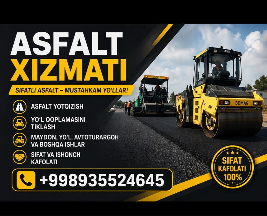 Asfalt xizmati асфальт хизмати 24/7 — 1