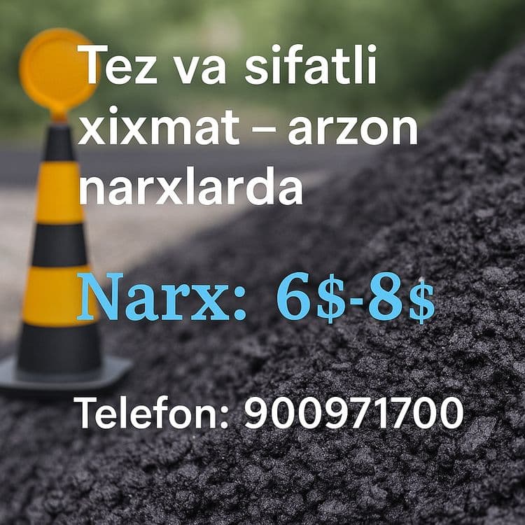 Asfalt (aspalt) xizmatlari Toshkent shahar va Toshkent viloyati — 1