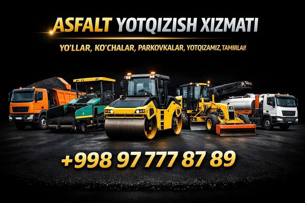 Асфальт Asfalt Aspalt хизматлари бизда 100%Сифат — 8