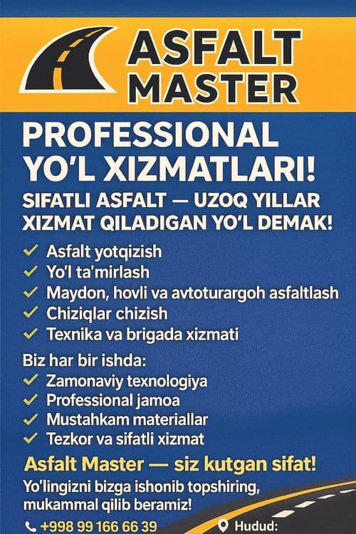 Асфальт ARZONNARXDA sifatli va ishonchli — 1