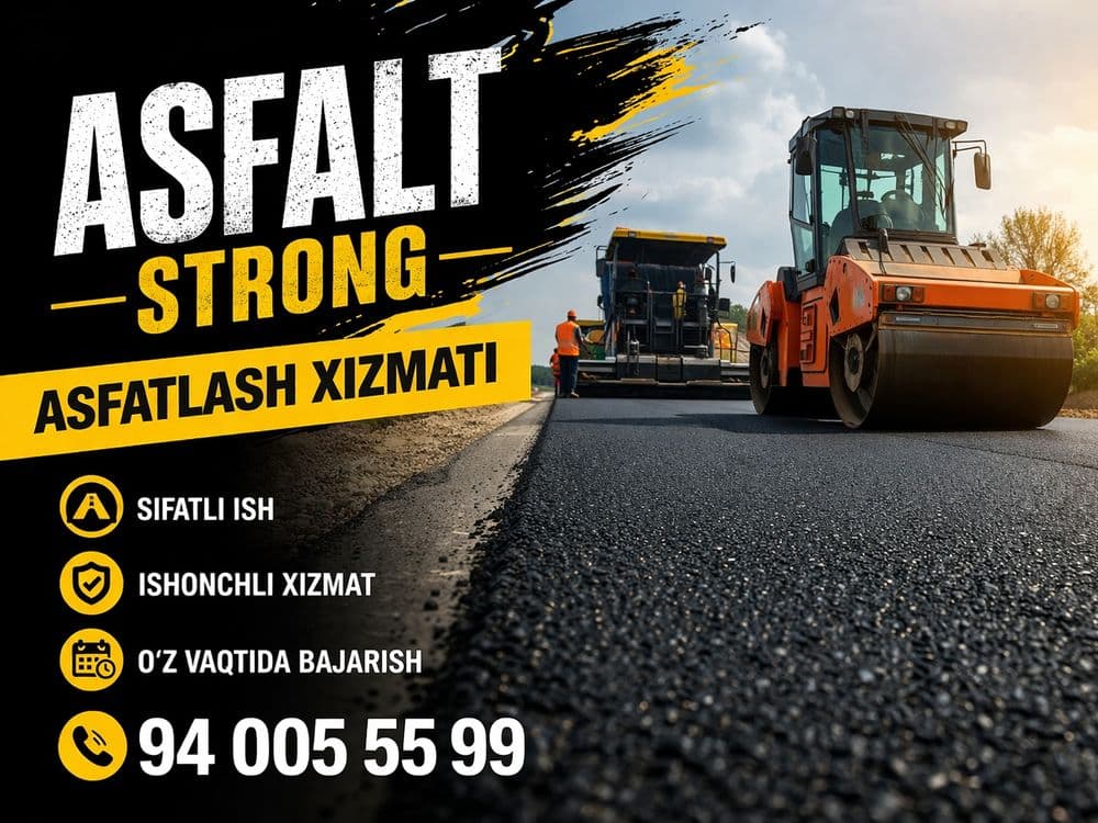 Asfalt xizmatlari асфальт хизмати — 1