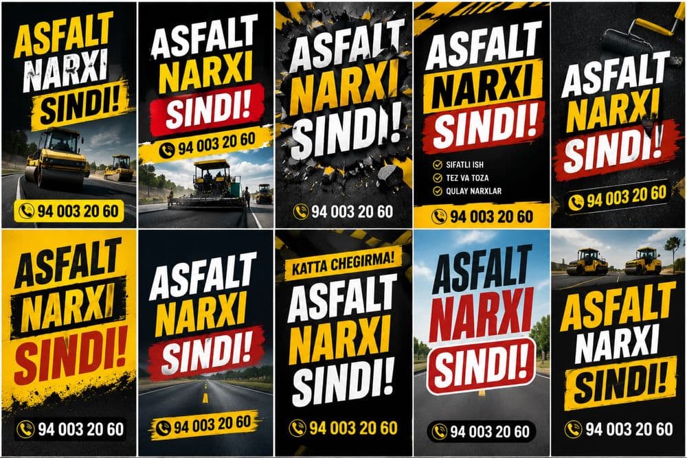 Asfalt qilamiz sifatli va kafolatli