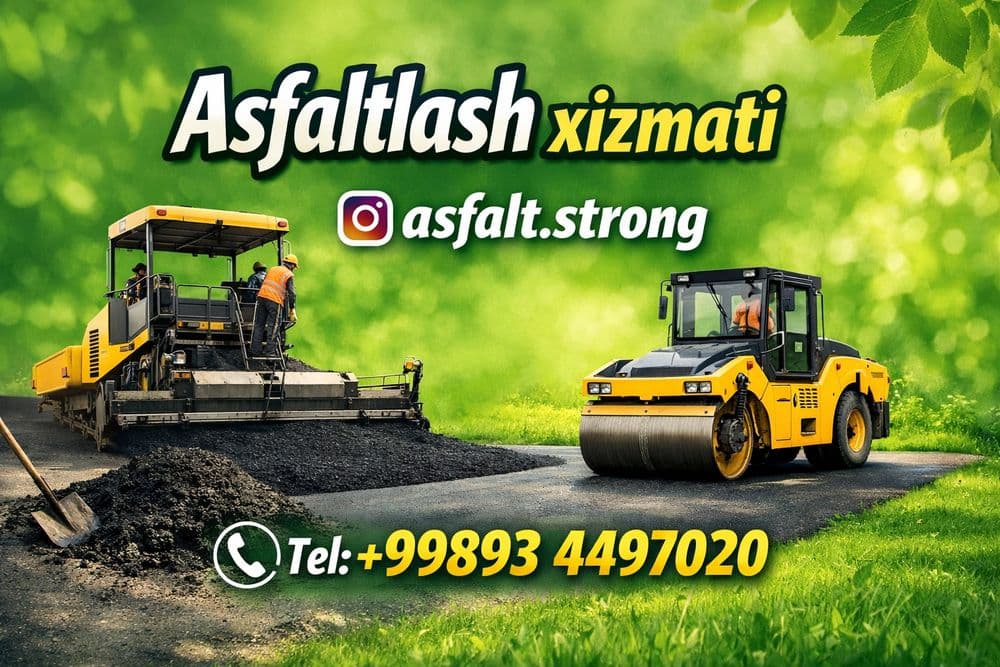 Асфальт Asfalt Aspalt хизматлари бизда 100%Сифат — 1