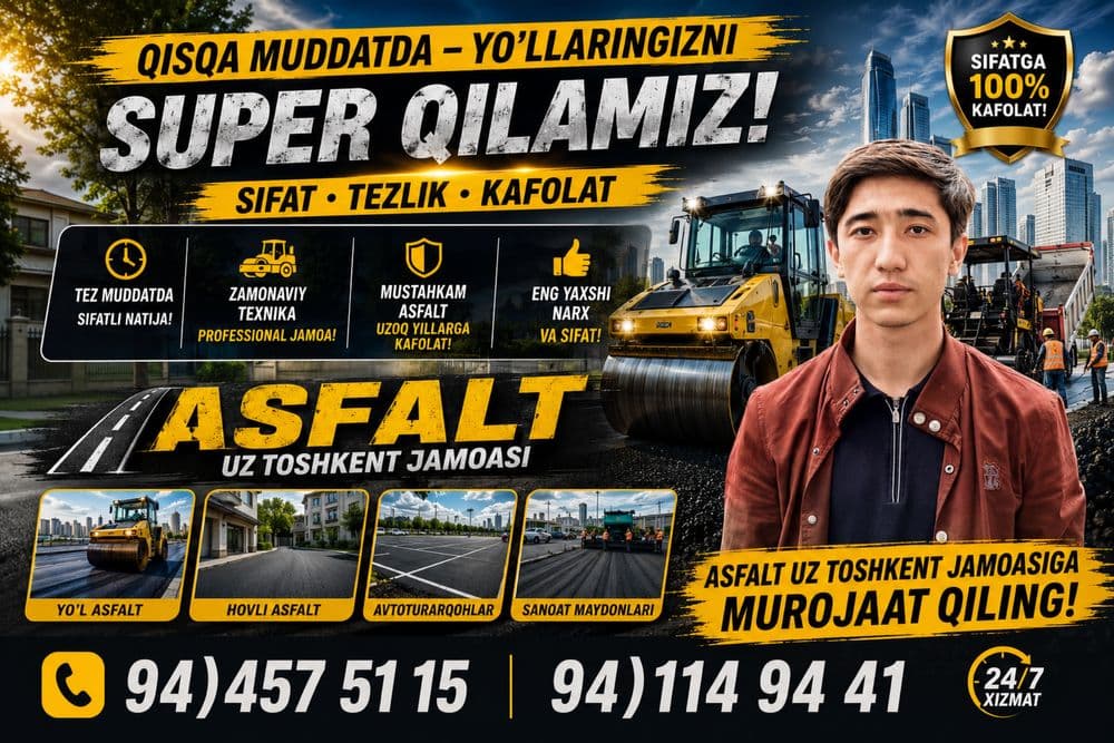 Asfalt Xizmatlari асфалть Kafolatli va Sifatli — 1
