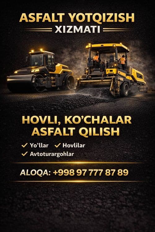 Асфальт Asfalt Aspalt Асфальтирование Yotaizish Хизмати — 2