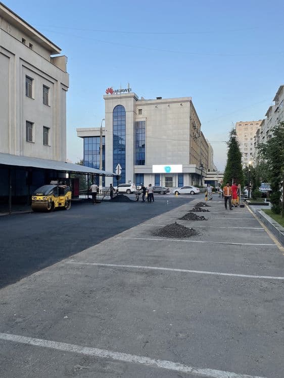 Асфальт.Асфальтирование от 80.000 сум за квадрат.Гарантия 3 года — 2