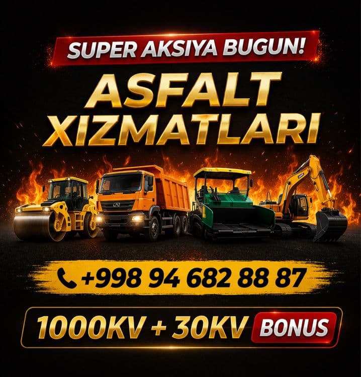 Асфальт Asfalt  Aspalt Асфальтирование Yotqizish Хизмати — 1