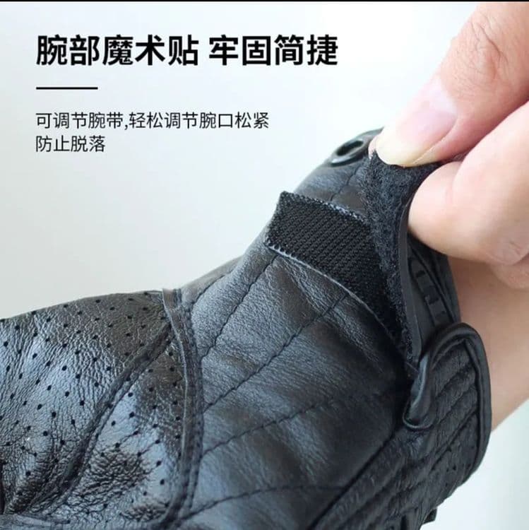 Перчатки мужские из козьей кожи, Кожаные Мотоциклетные — 4