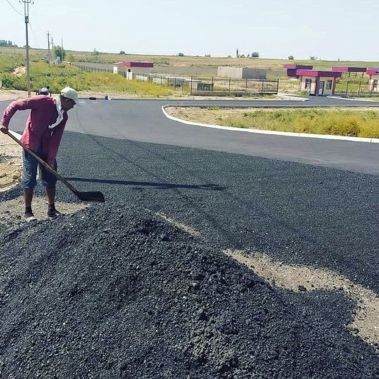 Асфальт,асфальтирование, укладка асфальта Asfalt Asfaltlash yoʻl — 5