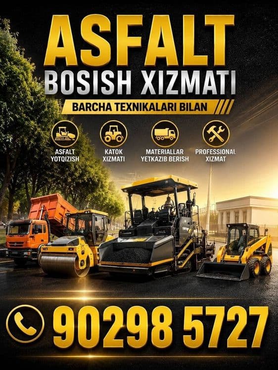 Сифатли Асфальт босиш хизмати — 3