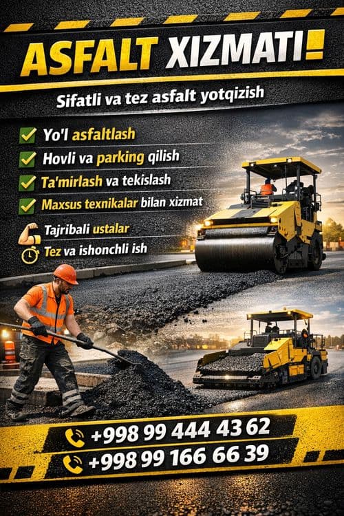 Asfalt асфальт ishonchli va kafalat beramiz — 1