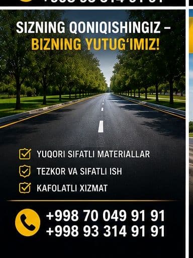 Asfalt yoyish xizmati — 2