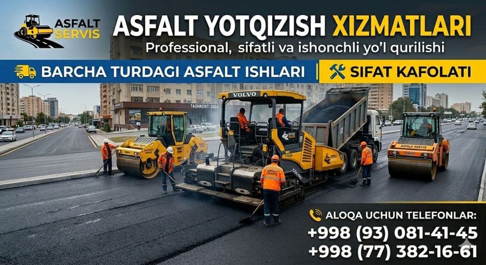 Asfat yotqizish qizmatlari — 1