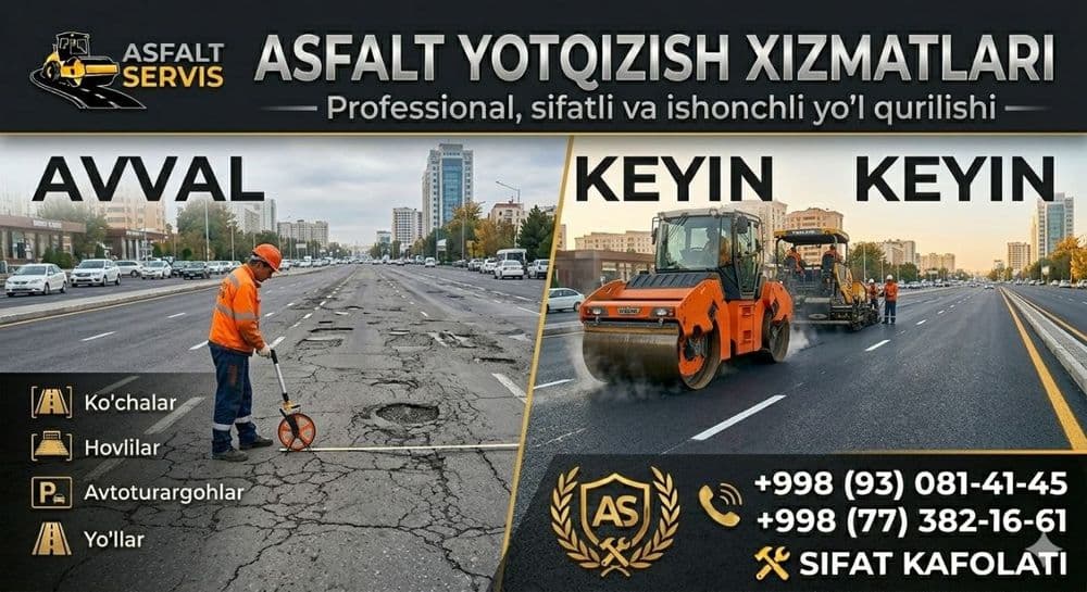 Asfat yotqizish qizmatlari — 2