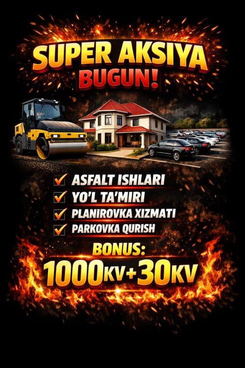 Asfalt /Aspalt/Асфальт/Асфальтирование yotqizish xizmat 100% kafolat — 1