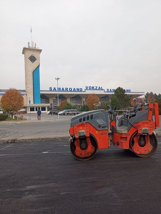 Asfalt xizmati Samarqand boʻylab — 1