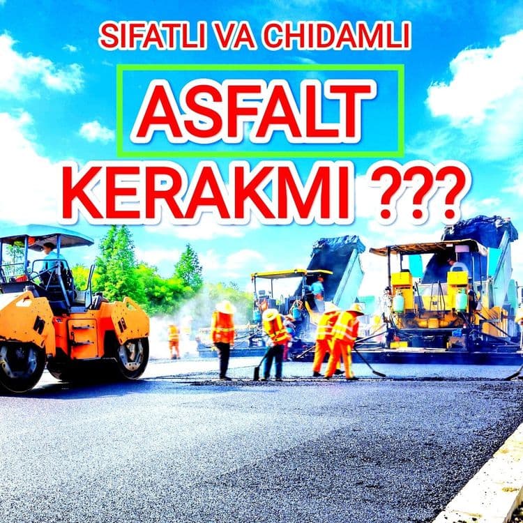 Samarqand Asfalt Asfaltlash Асфальт Arzon Narxda Асфалт асфалт — 1