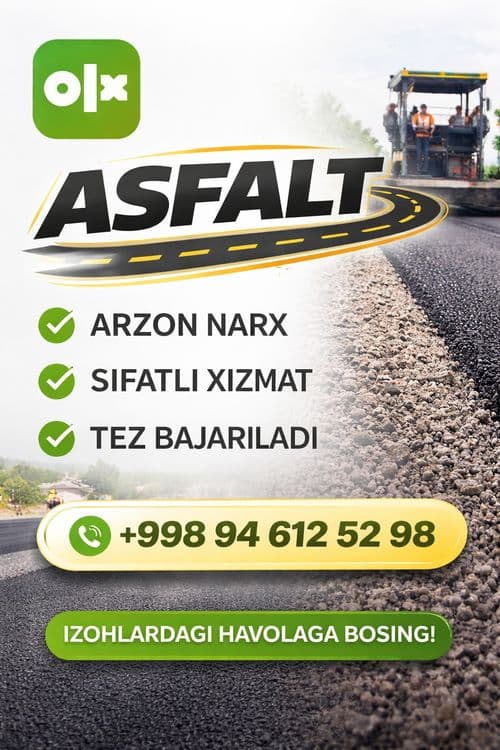 Sifatli asfalt yotqizish xizmati — tez, kafolatli, arzon narxda — 1